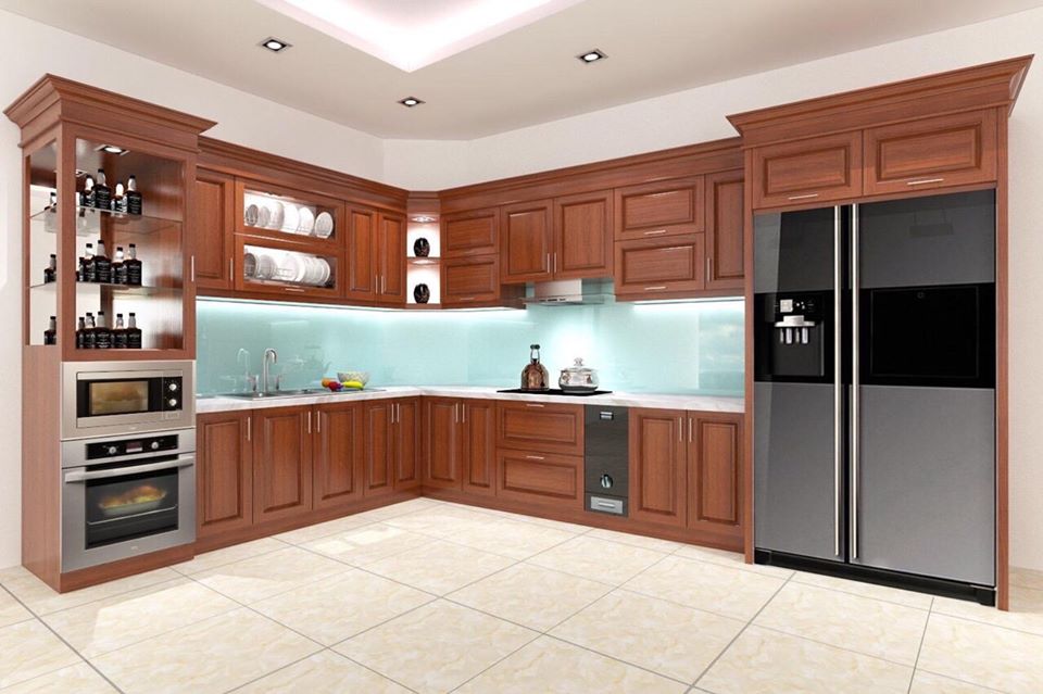 Ảnh của Tủ bếp gỗ xoan đào X15