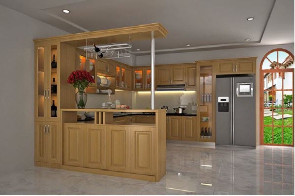 Ảnh của Tủ bếp gỗ sồi Mỹ S6