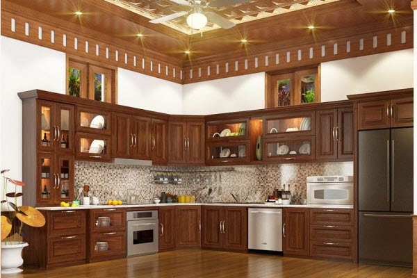 Ảnh của Tủ bếp gỗ xoan đào X16
