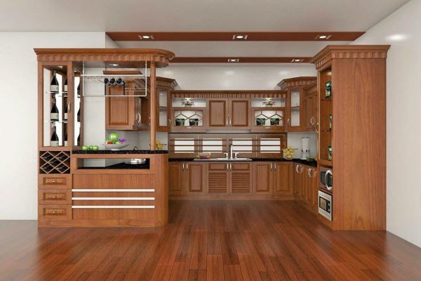 Ảnh của Tủ bếp gỗ xoan đào X17