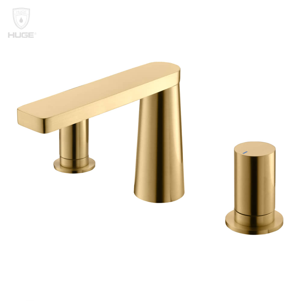 Vòi rửa lavabo Elegant(Brush Gold) Huge H-8600VG-3