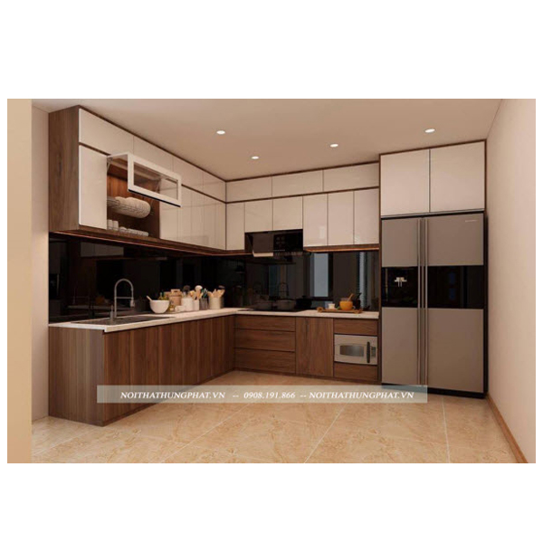 Ảnh của Tủ bếp Melamin cao kịch trần