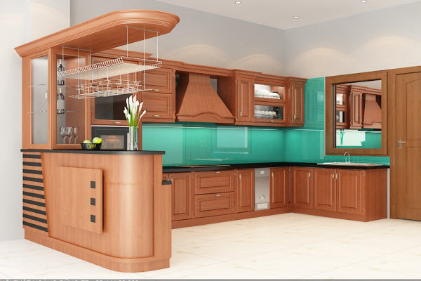 Ảnh của Tủ bếp gỗ xoan đào X21