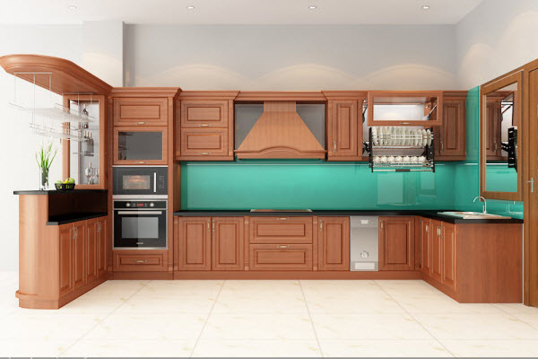 Ảnh của Tủ bếp gỗ xoan đào X22
