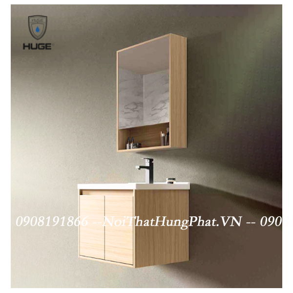 BỘ TỦ LAVABO HUGE PVC H-PE1-60