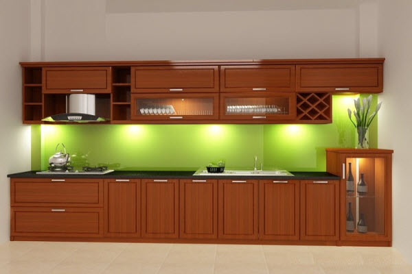 Ảnh của Tủ bếp gỗ xoan đào X27
