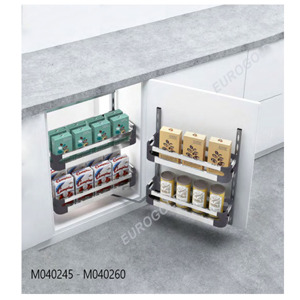 Hệ giá kho 2 tầng inox hộp cánh mở Eurogold M040245