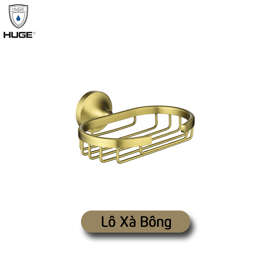 Lô xà bông Pamela màu gold Huge H-B1239G