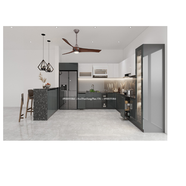 Ảnh của Tủ bếp Acrylic hình chữ U