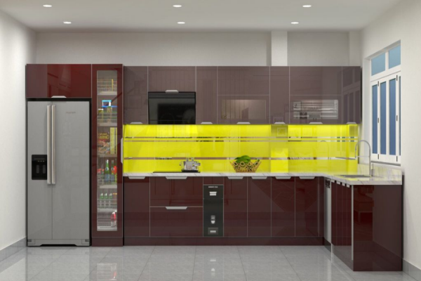 Ảnh của Tủ bếp inox cánh kính 16