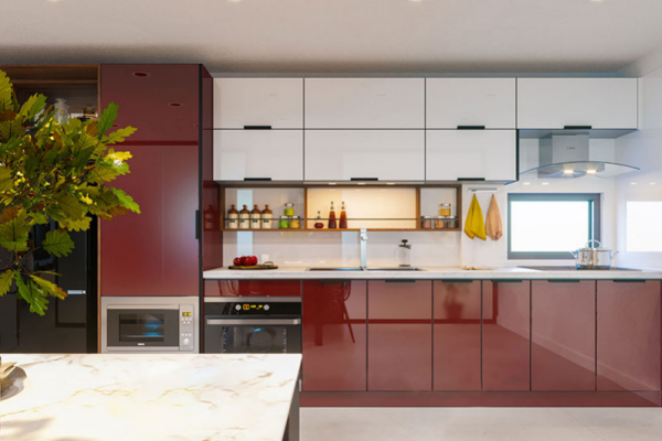 Ảnh của Tủ bếp inox cánh kính 19