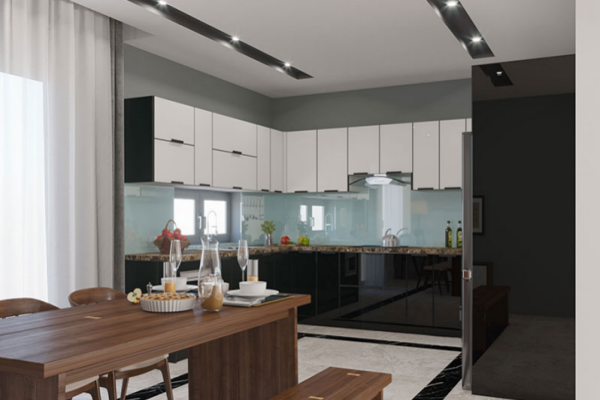 Ảnh của Tủ bếp inox cánh kính 25