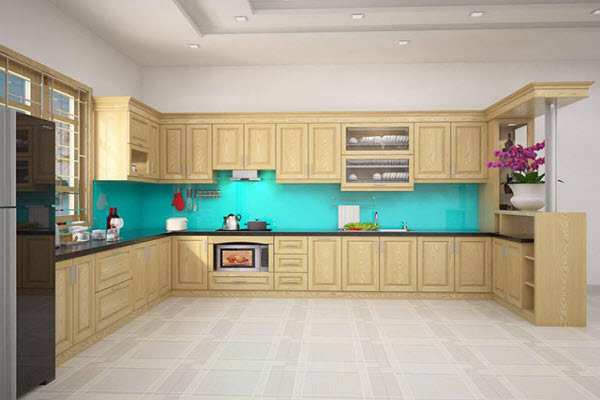 Ảnh của Tủ bếp gỗ sồi Mỹ S11