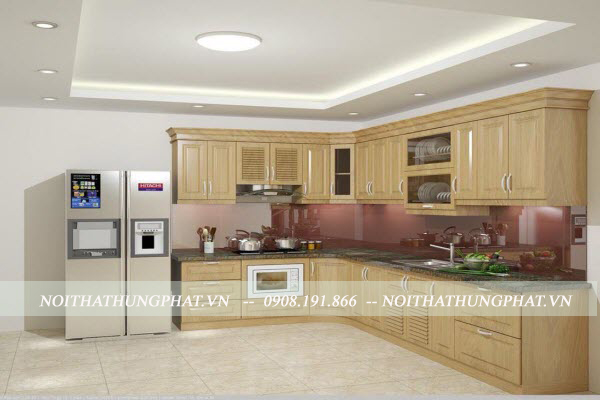 Ảnh của Tủ bếp gỗ sồi Mỹ S3
