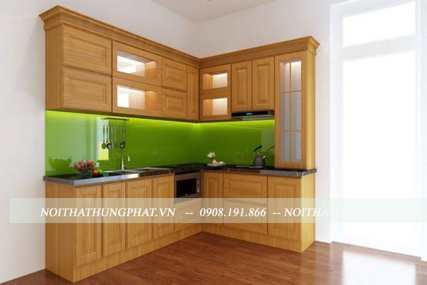 Ảnh của Tủ bếp gỗ sồi Mỹ S7
