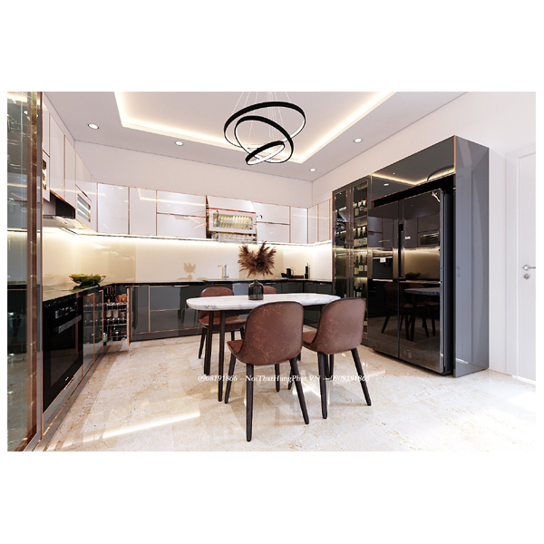 Ảnh của Tủ bếp inox cánh kính 1