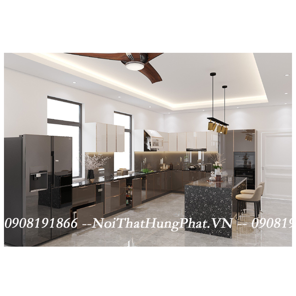 Ảnh của Tủ bếp inox cánh kính 11