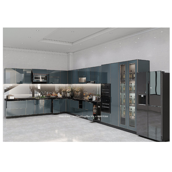 Ảnh của Tủ bếp inox cánh kính 13