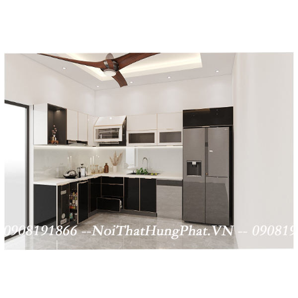 Ảnh của Tủ bếp inox cánh kính 14