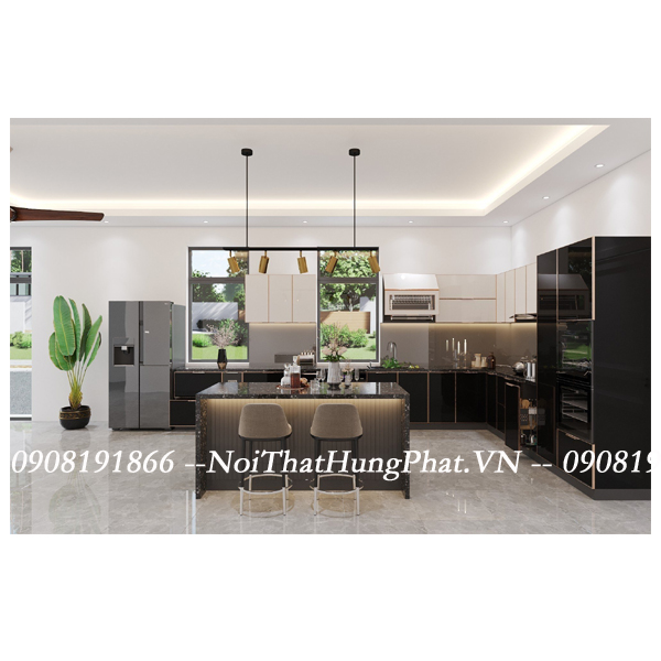 Ảnh của Tủ bếp inox cánh kính 15