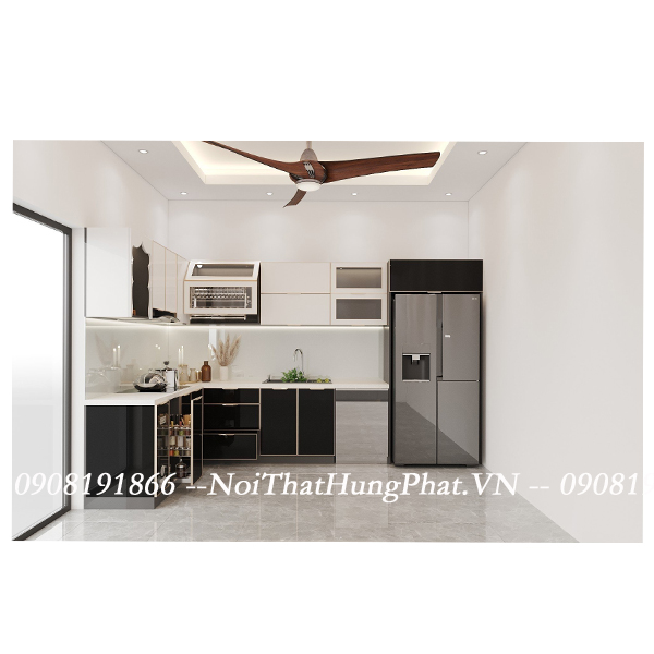 Ảnh của Tủ bếp inox cánh kính 16