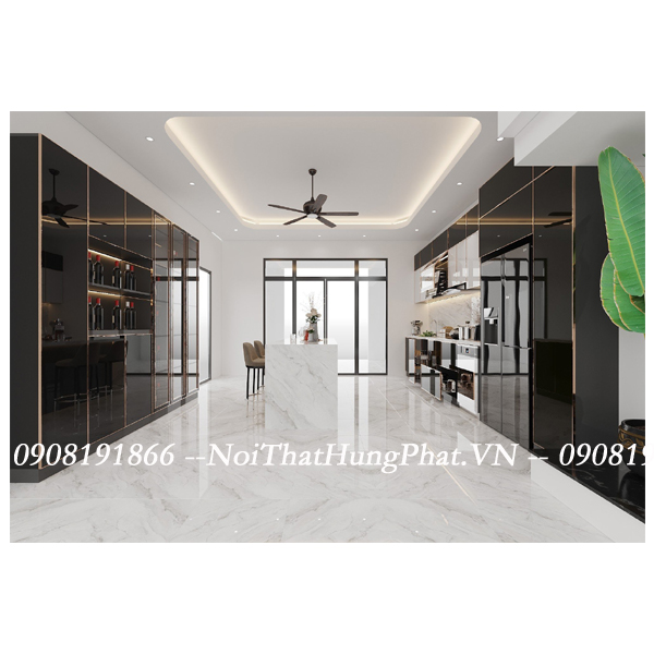 Ảnh của Tủ bếp inox cánh kính 18