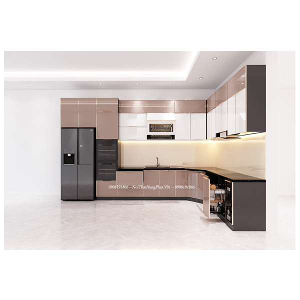 Ảnh của Tủ bếp inox cánh kính 19