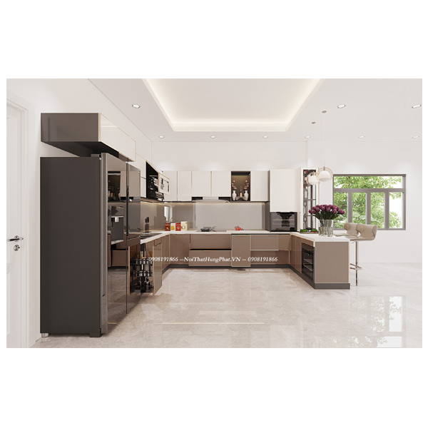 Ảnh của Tủ bếp inox cánh kính 20