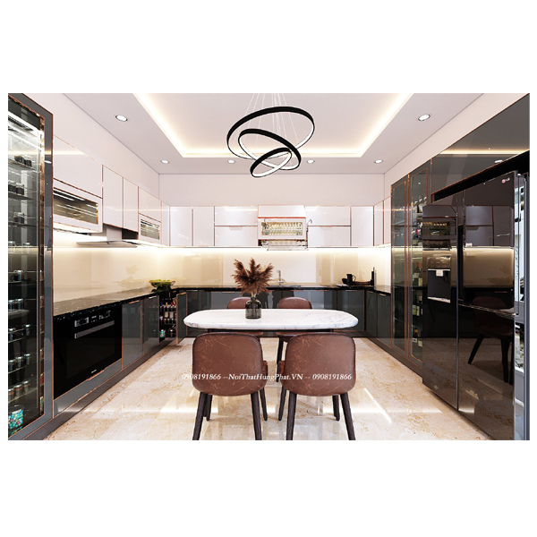Ảnh của Tủ bếp inox cánh kính 25
