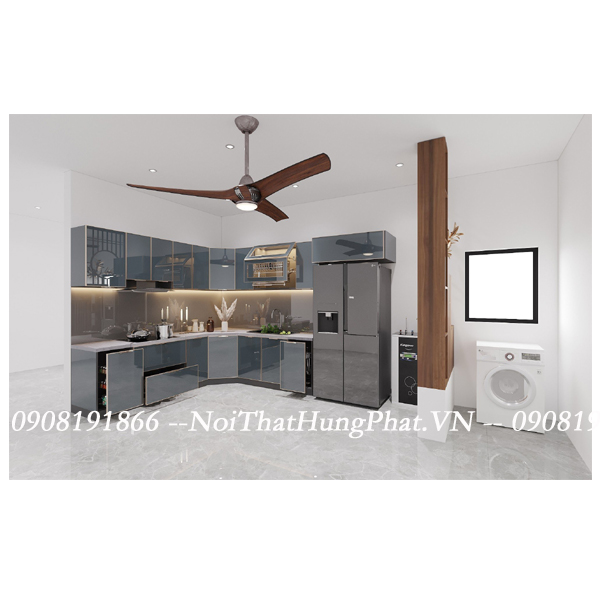 Ảnh của Tủ bếp inox cánh kính 3