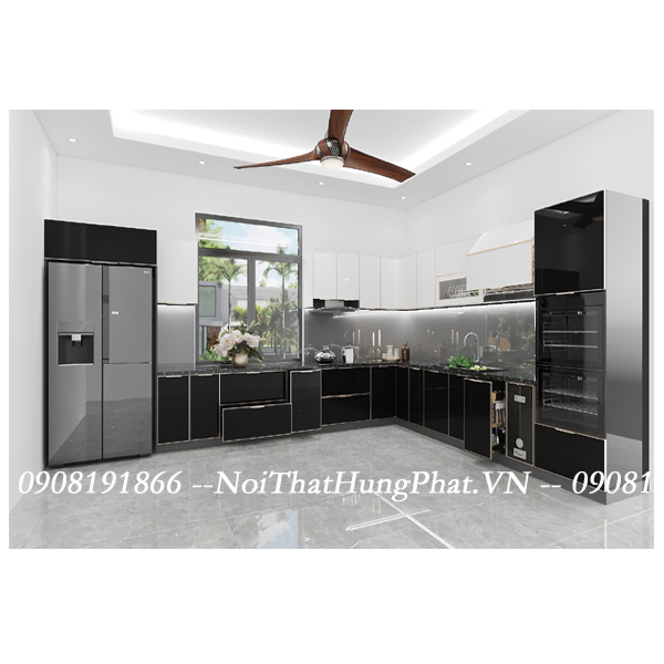Ảnh của Tủ bếp inox cánh kính 4