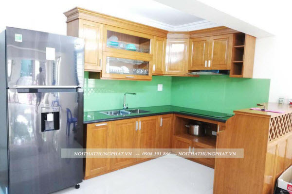 Ảnh của Tủ bếp gỗ xoan đào X11