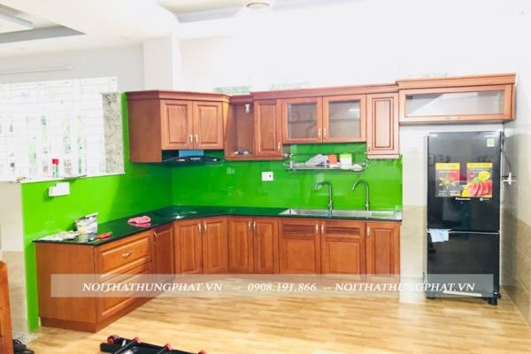 Ảnh của Tủ bếp gỗ xoan đào X7