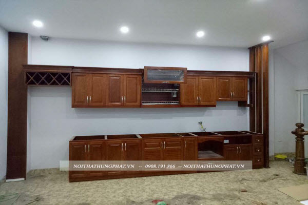 Ảnh của Tủ bếp gỗ xoan đào X8