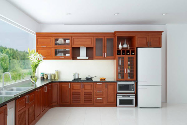 Ảnh của Tủ bếp gỗ xoan đào X30