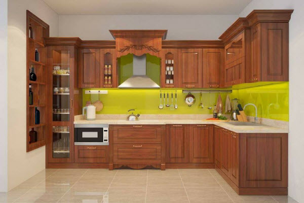 Ảnh của Tủ bếp gỗ xoan đào X19