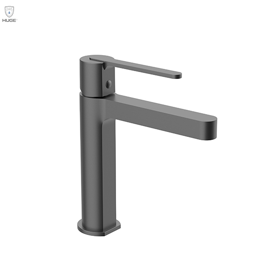 Vòi lavabo Huge Pamela thấp màu metal grey H-2600VM