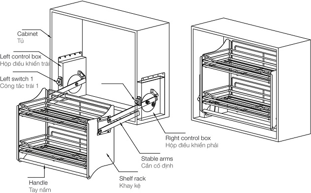 Kinh nghiệm mua phụ kiện tủ bếp