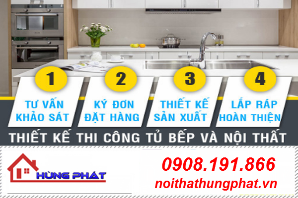 quy trình đóng tủ bếp